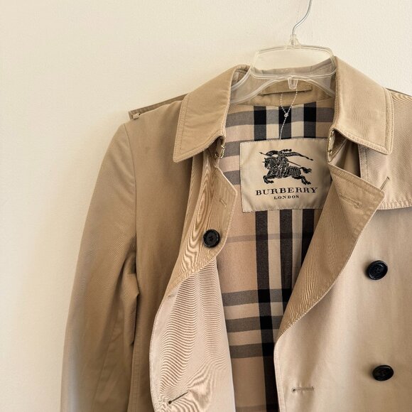 Burberry Heritage Kensington Trench Coat - 100% Leather
